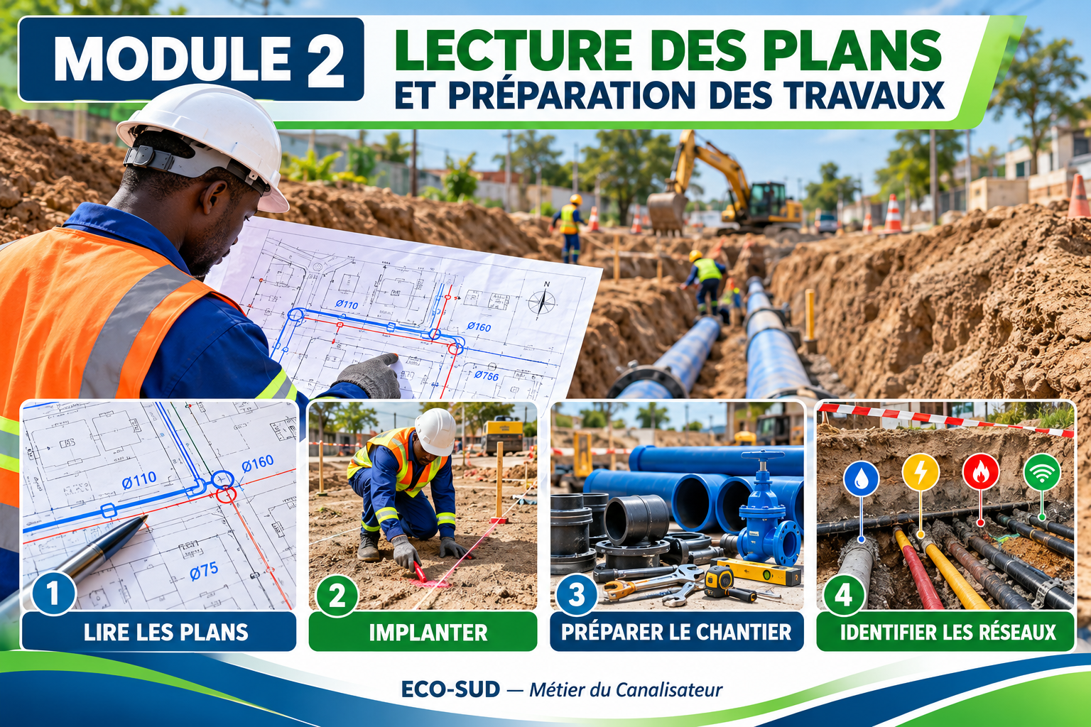 LECTURE DES PLANS ET PRÉPARATION DES TRAVAUX